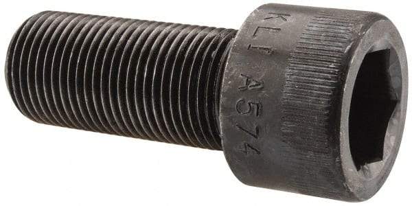 Made in USA - 7/8-14 UNF Hex Socket Drive, Socket Cap Screw - Alloy Steel, Black Oxide Finish, Partially Threaded, 2" Length Under Head - Industrial Tool & Supply