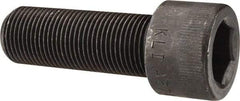 Made in USA - 7/8-14 UNF Hex Socket Drive, Socket Cap Screw - Alloy Steel, Black Oxide Finish, Fully Threaded, 2-1/2" Length Under Head - Industrial Tool & Supply