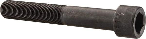 Made in USA - 7/8-14 UNF Hex Socket Drive, Socket Cap Screw - Alloy Steel, Black Oxide Finish, Partially Threaded, 6" Length Under Head - Industrial Tool & Supply