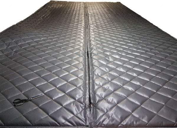Singer Safety - 6' Long x 48" Wide, Fiberglass Panel - ASTM E-84 Specification, Metallic Gray - Industrial Tool & Supply