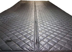 Singer Safety - 6' Long x 48" Wide, Fiberglass Panel - ASTM E-84 Specification, Metallic Gray - Industrial Tool & Supply