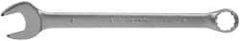 Paramount - 1" 12 Point Combination Wrench - 13-1/2" OAL, Chrome Vanadium Steel, Satin Finish - Industrial Tool & Supply