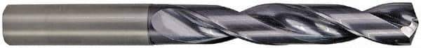 M.A. Ford - 9.6mm 142° Solid Carbide Jobber Drill - ALtima Finish, Right Hand Cut, Spiral Flute, Straight Shank, 103mm OAL - Industrial Tool & Supply