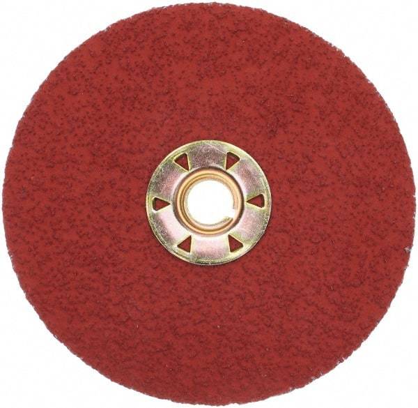 3M - 5" Diam 36 Grit Fiber Disc - Very Coarse Grade, Ceramic, 12,000 Max RPM, Series 987C - Industrial Tool & Supply