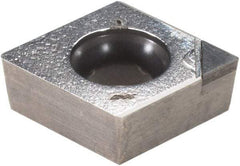 Iscar - CCMT3-1 Grade IB55 CBN Turning Insert - 80° Diamond, 3/8" Inscr Circle, 5/32" Thick, 1/64" Corner Radius - Industrial Tool & Supply
