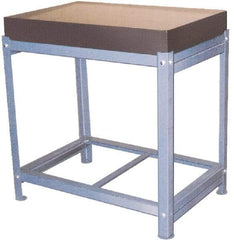 Value Collection - 36" Long x 24" Wide x 36" High, Grade B Granite & Steel Inspection Surface Plate Stand with Surface Plate - Includes 640-0160 Surface Plate, 640-1020 Stand - Industrial Tool & Supply