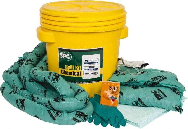 Brady SPC Sorbents - 15 Gal Capacity Hazardous Materials Spill Kit - 20 Gal Polyethylene Lab Pack - Industrial Tool & Supply