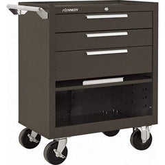 Kennedy - 3 Drawer 1,400 Lb Capacity Steel Tool Roller Cabinet - 27" Wide x 35" High x 18" Deep, Brown - Industrial Tool & Supply