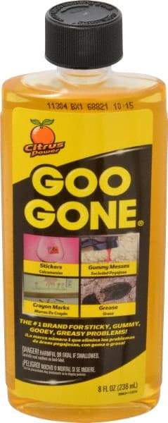 Value Collection - 8 oz Bottle Adhesive Remover - Removes Crayon, Grease, Gum, Stickers, Tape & Tar - Industrial Tool & Supply