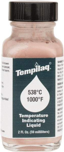 Tempil - 1,000°F Temp Indicating Liquid - 2 Ounce Container, 538°C - Industrial Tool & Supply