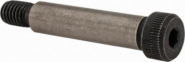 Value Collection - 5/16" Shoulder Diam x 1-1/4" Shoulder Length, 1/4-20 UNC, Hex Socket Shoulder Screw - 4140 Alloy Steel with Nylon Locking Patch, 7/32" Head Height x 7/16" Head Diam - Industrial Tool & Supply
