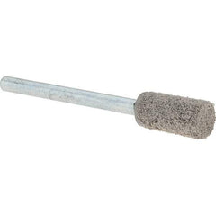 Rex Cut Product - 1/2" Head Diam x 1/2" Thickness, W163, Cylinder End, Aluminum Oxide Mounted Point - White, Medium Grade, 59,990 RPM - Industrial Tool & Supply