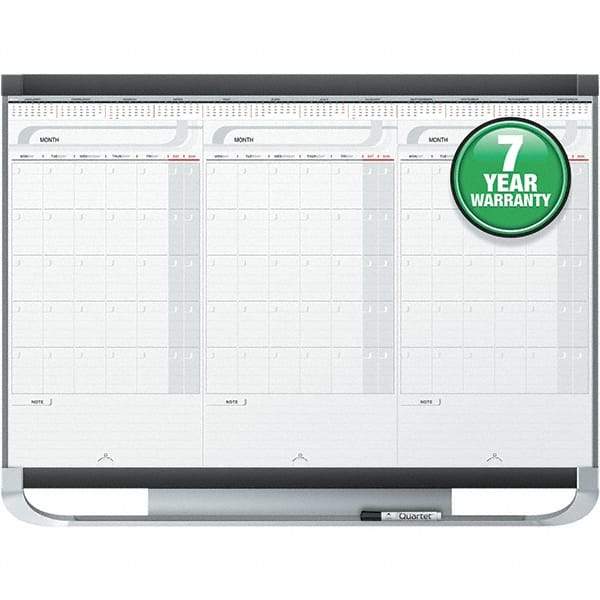 Quartet - 24" High x 36" Wide Dry Erase - Fiberboard/Plastic Frame, Includes Dry-Erase Marker & Mounting Kit - Industrial Tool & Supply