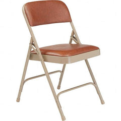 National Public Seating - Folding Chairs Pad Type: Folding Chair w/Vinyl Padded Seat Material: Vinyl; Steel - Industrial Tool & Supply