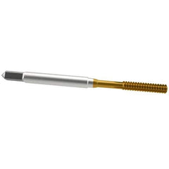 Guhring - #5-40 UNC 2BX Modified Bottoming Thread Forming Tap - Cobalt, TiN Finish, 1-15/16" OAL, Right Hand Thread, Series 3940 - Exact Industrial Supply