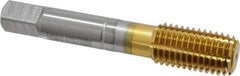 Guhring - 3/4-10 UNC 2BX H12/H13 Thread Limit Modified Bottoming Thread Forming Tap - Cobalt, TiN Finish, 4-1/4" OAL, Right Hand Thread, Series 3940 - Industrial Tool & Supply