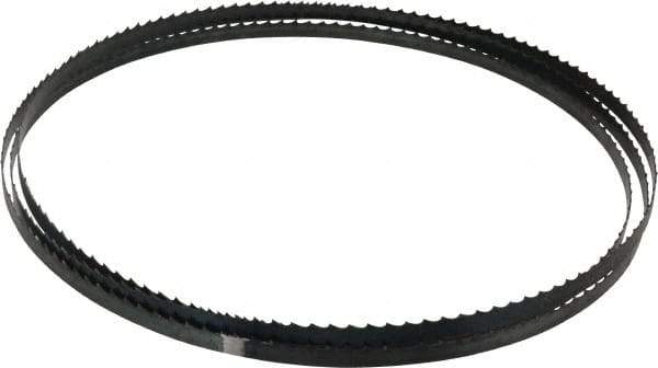 M.K. MORSE - 4 TPI, 7' 9-1/2" Long x 3/8" Wide x 0.025" Thick, Welded Band Saw Blade - High Carbon Steel, Toothed Edge, Raker Tooth Set, Flexible Back, Contour Cutting - Industrial Tool & Supply