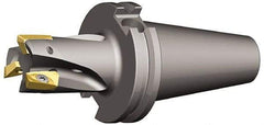 Kennametal - 1-1/2" Cut Diam, 0.64" Max Depth of Cut, 1-1/4" Shank Diam, 6.468" OAL, Indexable Square Shoulder End Mill - EC18.., EP18.. Inserts, Weldon Shank, 0° Lead Angle - Industrial Tool & Supply