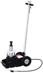 Omega Lift Equipment - 35 Ton Capacity Dual Stage Air Actuated Truck Jack - 8 to 19-1/2" High - Industrial Tool & Supply