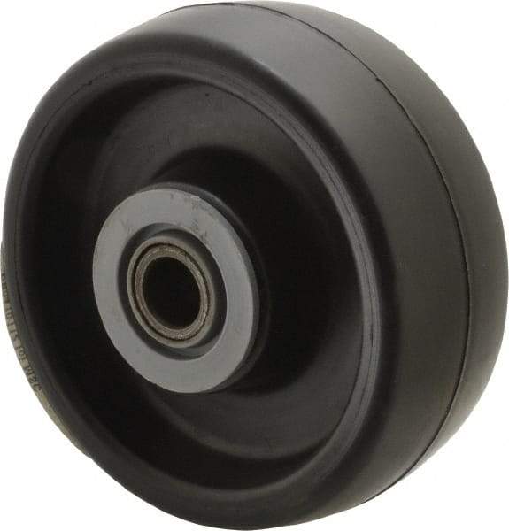 Albion - 4 Inch Diameter x 1-1/2 Inch Wide, Polyolefin Caster Wheel - 400 Lb. Capacity, 1-5/8 Inch Hub Length, 1/2 Inch Axle Diameter, Roller Bearing - Industrial Tool & Supply