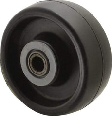 Albion - 4 Inch Diameter x 1-1/2 Inch Wide, Polyolefin Caster Wheel - 400 Lb. Capacity, 1-5/8 Inch Hub Length, 1/2 Inch Axle Diameter, Roller Bearing - Industrial Tool & Supply