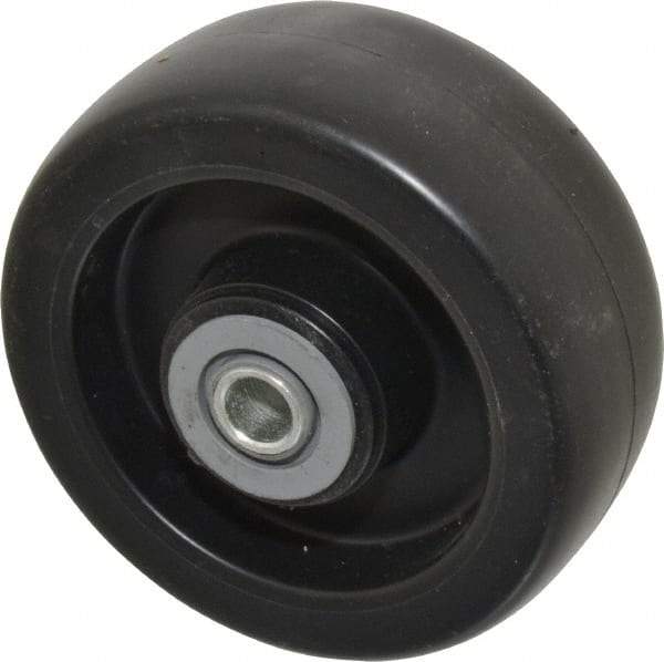 Albion - 5 Inch Diameter x 2 Inch Wide, Polyolefin Caster Wheel - 650 Lb. Capacity, 2-3/16 Inch Hub Length, 1/2 Inch Axle Diameter, Roller Bearing - Industrial Tool & Supply