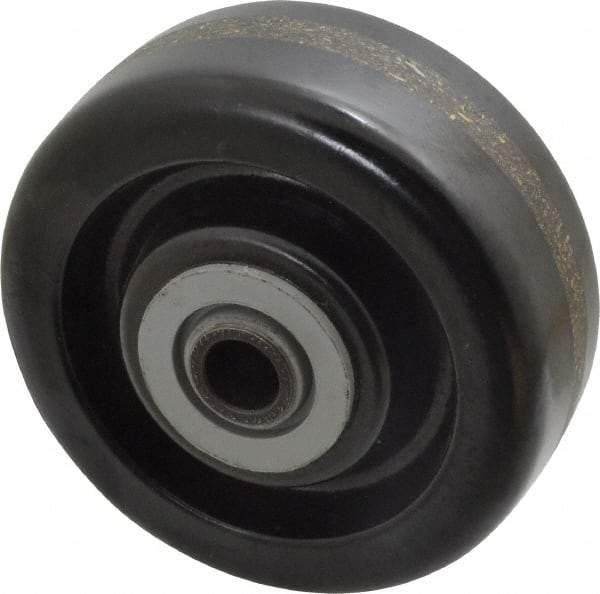Albion - 4 Inch Diameter x 1-1/2 Inch Wide, Phenolic Caster Wheel - 600 Lb. Capacity, 1-5/8 Inch Hub Length, 1/2 Inch Axle Diameter, Roller Bearing - Industrial Tool & Supply