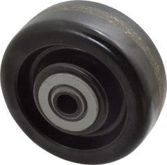 Albion - 4 Inch Diameter x 1-1/2 Inch Wide, Phenolic Caster Wheel - 600 Lb. Capacity, 1-5/8 Inch Hub Length, 1/2 Inch Axle Diameter, Roller Bearing - Industrial Tool & Supply