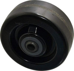 Albion - 5 Inch Diameter x 2 Inch Wide, Phenolic Caster Wheel - 1,200 Lb. Capacity, 2-3/16 Inch Hub Length, 1/2 Inch Axle Diameter, Roller Bearing - Industrial Tool & Supply