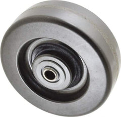 Albion - 6 Inch Diameter x 2 Inch Wide, Phenolic Caster Wheel - 1,200 Lb. Capacity, 2-3/16 Inch Hub Length, 1/2 Inch Axle Diameter, Roller Bearing - Industrial Tool & Supply