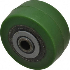 Albion - 3-1/4 Inch Diameter x 1-5/8 Inch Wide, Polyurethane Caster Wheel - 420 Lb. Capacity, 1-7/8 Inch Hub Length, 1/2 Inch Axle Diameter, Roller Bearing - Industrial Tool & Supply