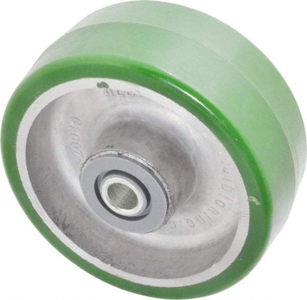 Albion - 5 Inch Diameter x 2 Inch Wide, Polyurethane Caster Wheel - 1,050 Lb. Capacity, 2-7/16 Inch Hub Length, 1/2 Inch Axle Diameter, Roller Bearing - Industrial Tool & Supply