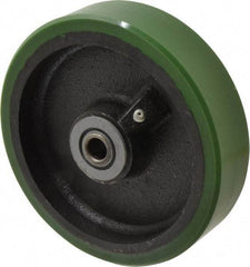 Albion - 6 Inch Diameter x 1-1/2 Inch Wide, Polyurethane Caster Wheel - 840 Lb. Capacity, 2-7/16 Inch Hub Length, 1/2 Inch Axle Diameter, Roller Bearing - Industrial Tool & Supply