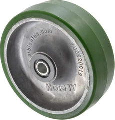 Albion - 6 Inch Diameter x 2 Inch Wide, Polyurethane Caster Wheel - 1,230 Lb. Capacity, 2-7/16 Inch Hub Length, 1/2 Inch Axle Diameter, Roller Bearing - Industrial Tool & Supply