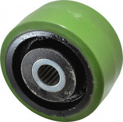 Albion - 6 Inch Diameter x 3 Inch Wide, Polyurethane Caster Wheel - 2,040 Lb. Capacity, 3-1/4 Inch Hub Length, 1-1/4 Inch Axle Diameter, Roller Bearing - Industrial Tool & Supply