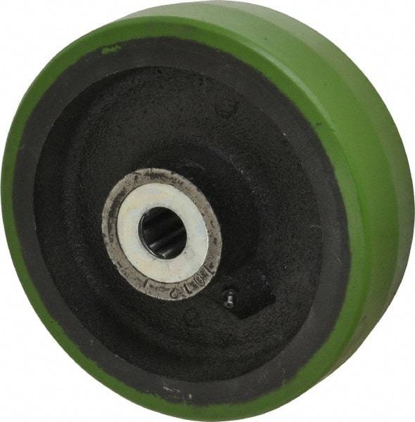 Albion - 8 Inch Diameter x 2-1/2 Inch Wide, Polyurethane Caster Wheel - 2,010 Lb. Capacity, 3-1/4 Inch Hub Length, 1 Inch Axle Diameter, Roller Bearing - Industrial Tool & Supply