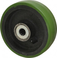 Albion - 8 Inch Diameter x 2-1/2 Inch Wide, Polyurethane Caster Wheel - 2,010 Lb. Capacity, 3-1/4 Inch Hub Length, 1 Inch Axle Diameter, Roller Bearing - Industrial Tool & Supply