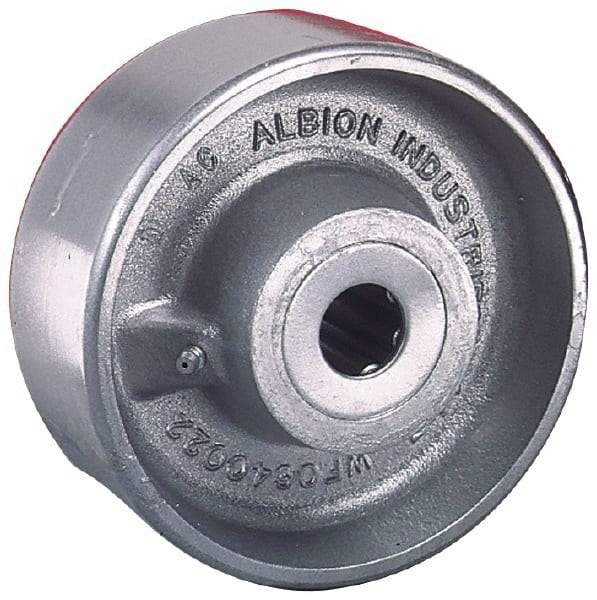 Albion - 12 Inch Diameter x 3-1/2 Inch Wide, Forged Steel Caster Wheel - 6,000 Lb. Capacity, 4-1/2 Inch Hub Length, 1-1/4 Inch Axle Diameter, Tapered Bearing - Industrial Tool & Supply