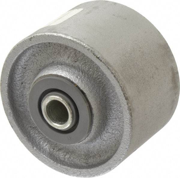 Albion - 3-1/4 Inch Diameter x 2 Inch Wide, Cast Iron Caster Wheel - 700 Lb. Capacity, 2-3/16 Inch Hub Length, 1/2 Inch Axle Diameter, Roller Bearing - Industrial Tool & Supply