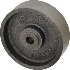Albion - 4 Inch Diameter x 1-1/4 Inch Wide, Cast Iron Caster Wheel - 350 Lb. Capacity, 1-3/8 Inch Hub Length, 3/8 Inch Axle Diameter, Sleeve Bearing - Industrial Tool & Supply