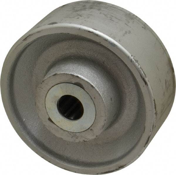 Albion - 6 Inch Diameter x 2-1/2 Inch Wide, Cast Iron Caster Wheel - 2,300 Lb. Capacity, 3-1/4 Inch Hub Length, 1 Inch Axle Diameter, Roller Bearing - Industrial Tool & Supply