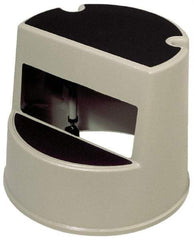 Rubbermaid - 13" High x 16" Wide x 16" Deep, Beige Step Stool with Retractable Rubber Casters - Plastic - Industrial Tool & Supply