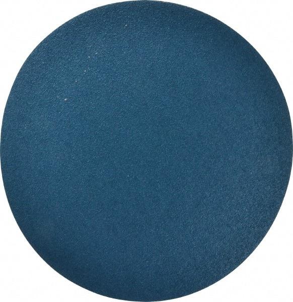 Superior Abrasives - 12" Diam, 40 Grit Zirconia Alumina Adhesive PSA Disc - Coarse Grade, Blue, X Weighted Backing, Flexible - Industrial Tool & Supply