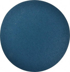 Superior Abrasives - 12" Diam, 40 Grit Zirconia Alumina Adhesive PSA Disc - Coarse Grade, Blue, X Weighted Backing, Flexible - Industrial Tool & Supply