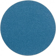 Superior Abrasives - 14" Diam, 40 Grit Zirconia Alumina Adhesive PSA Disc - Coarse Grade, Blue, Cloth Backing, Flexible - Industrial Tool & Supply