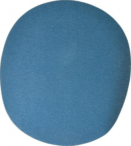 Superior Abrasives - 14" Diam, 50 Grit Zirconia Alumina Adhesive PSA Disc - Coarse Grade, Blue, Cloth Backing, Flexible - Industrial Tool & Supply