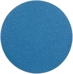 Superior Abrasives - 15" Diam, 40 Grit Zirconia Alumina Adhesive PSA Disc - Coarse Grade, Blue, Cloth Backing, Flexible - Industrial Tool & Supply