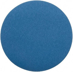 Superior Abrasives - 15" Diam, 50 Grit Zirconia Alumina Adhesive PSA Disc - Coarse Grade, Blue, Cloth Backing, Flexible - Industrial Tool & Supply