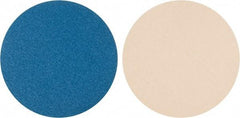 Superior Abrasives - 16" Diam, 36 Grit Zirconia Alumina Adhesive PSA Disc - Very Coarse Grade, Blue, Cloth Backing, Flexible - Industrial Tool & Supply