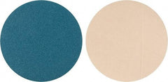 Superior Abrasives - 16" Diam, 40 Grit Zirconia Alumina Adhesive PSA Disc - Coarse Grade, Blue, Cloth Backing, Flexible - Industrial Tool & Supply
